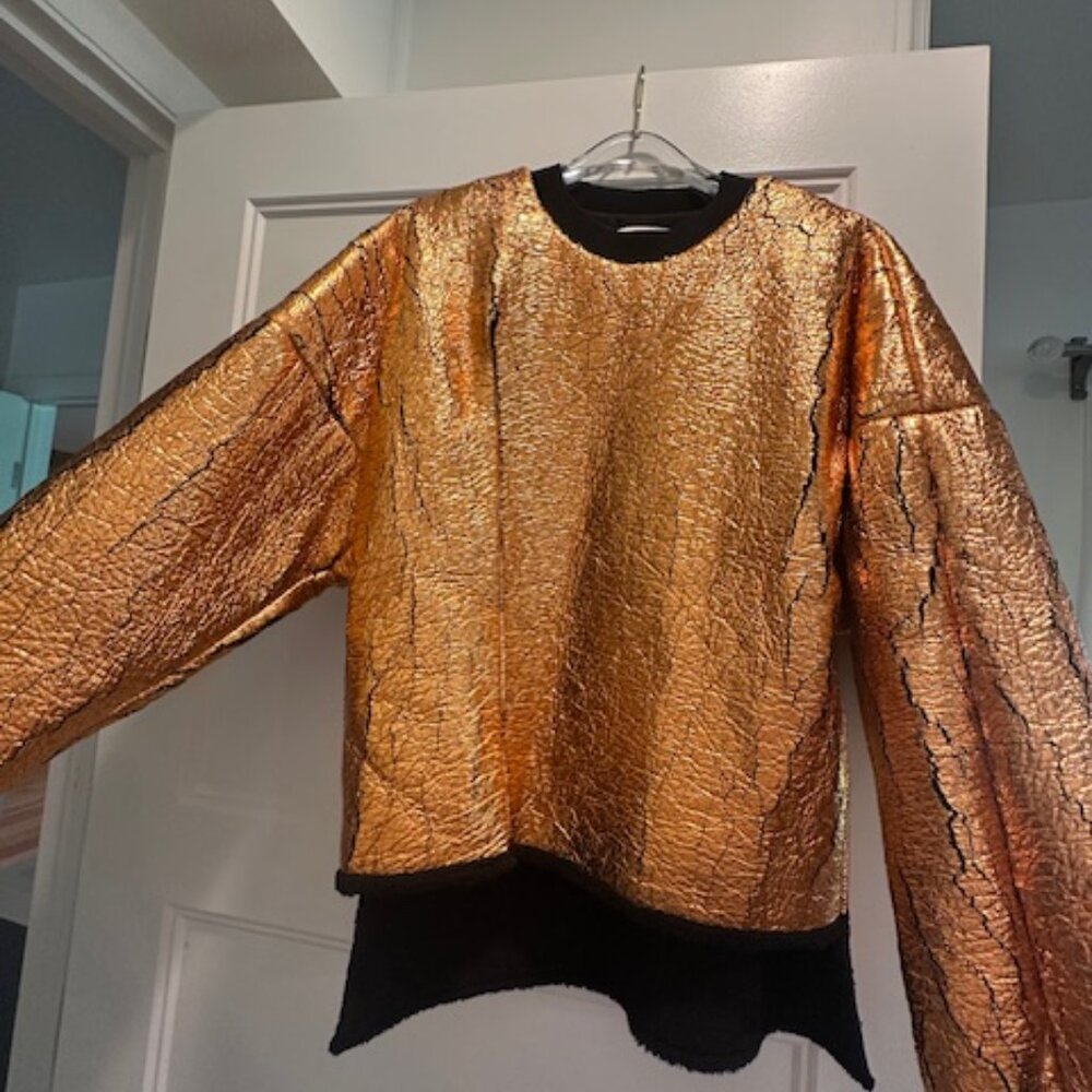 Gold Foil Crewneck sweater